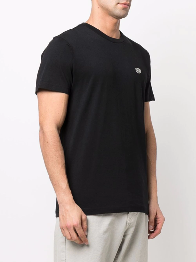 Deus Ex Machina Logo-patch Cotton T-shirt In Black