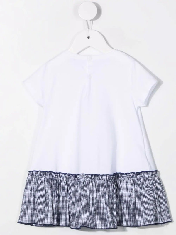 Il Gufo floral-print ruffle-detail blouse - White