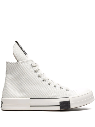 Shop Converse Drkstar Hi "lily White/egret/black" Sneakers