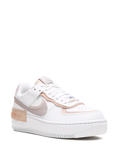 Shop Nike Air Force 1 Shadow "amethyst Ash" Sneakers In White