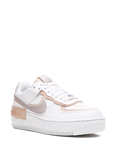 Nike Air Force 1 Shadow "amethyst Ash" Sneakers In White