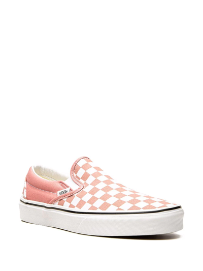 Shop Vans Classic Slip-on Sneakers In Pink