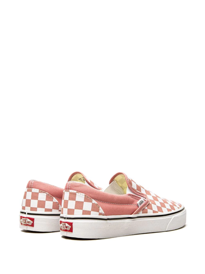 Shop Vans Classic Slip-on Sneakers In Pink