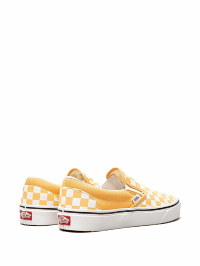 Shop Vans Classic Slip-on Sneakers In Yellow
