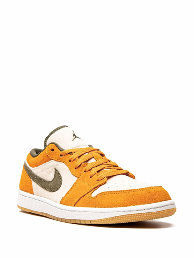 Shop Jordan Air  1 Low Se "light Curry" Sneakers In White