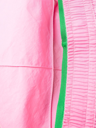 Shop Bottega Veneta Check-panel Swim Shorts In Pink