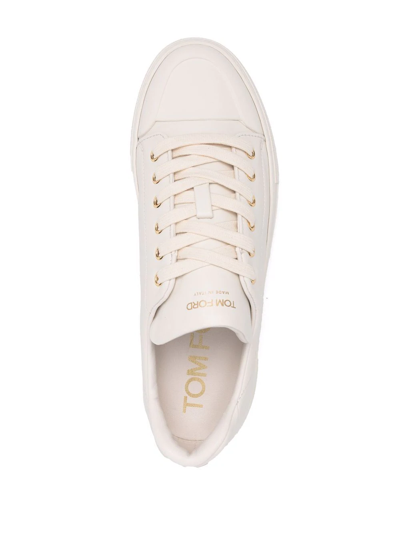 Shop Tom Ford Low-top Platform Sneakeres In Neutrals