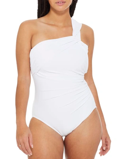 Shop Miraclesuit Rock Solid Europa Underwire One-piece In White