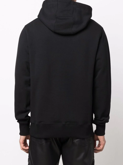 Shop A-cold-wall* Logo-print Cotton Hoodie In Schwarz