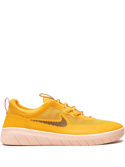 Shop Nike Nyjah Free 2 Sb "pollen" Sneakers In Gelb