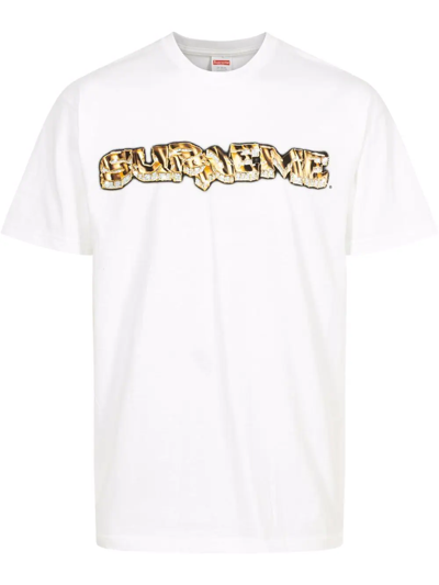 Shop Supreme Diamond Logo-print T-shirt In White