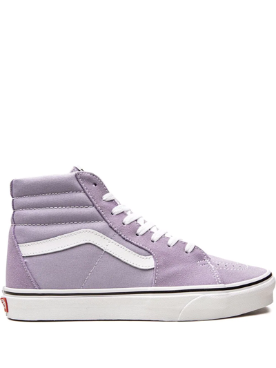 Shop Vans Sk8-hi "languid Lavender/true White" Sneakers In Purple