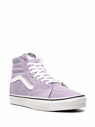 Shop Vans Sk8-hi "languid Lavender/true White" Sneakers In Purple