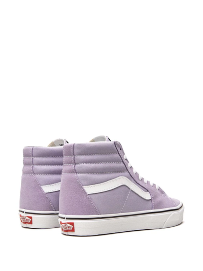 Shop Vans Sk8-hi "languid Lavender/true White" Sneakers In Purple