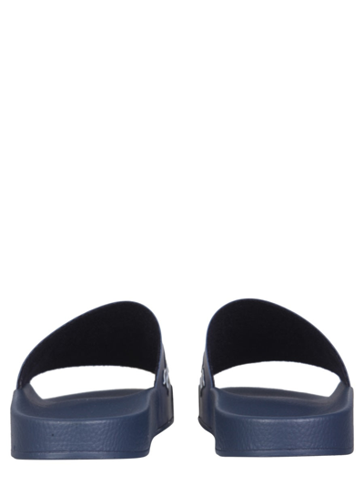 Shop Missoni Rubber Slide Sandals In Blue