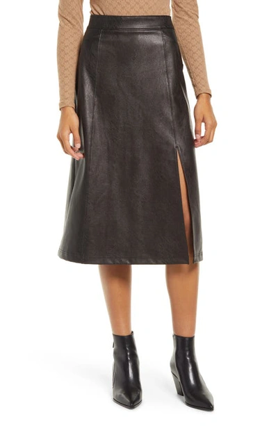 Shop Spanx Faux Leather Midi Skirt
