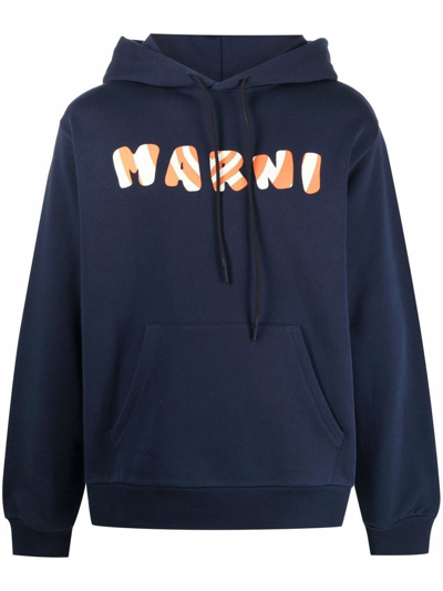Shop Marni Men's Blue Cotton Sweatshirt