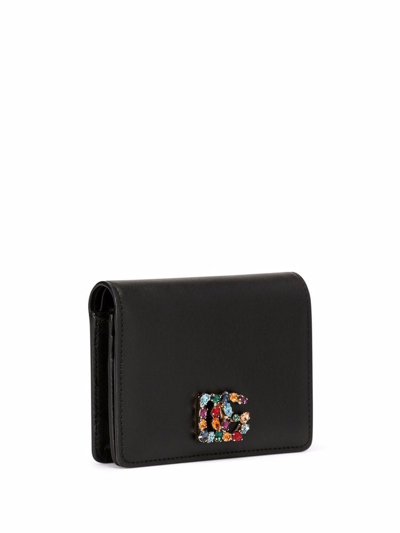 Shop Dolce E Gabbana Women's Black Leather Wallet
