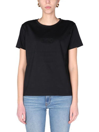 Shop Woolrich 3d Logo T-shirt In Black