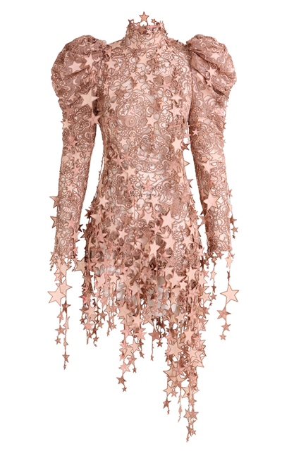 Shop Zimmermann Women's Celestial Linen-silk Mini Dress In Pink