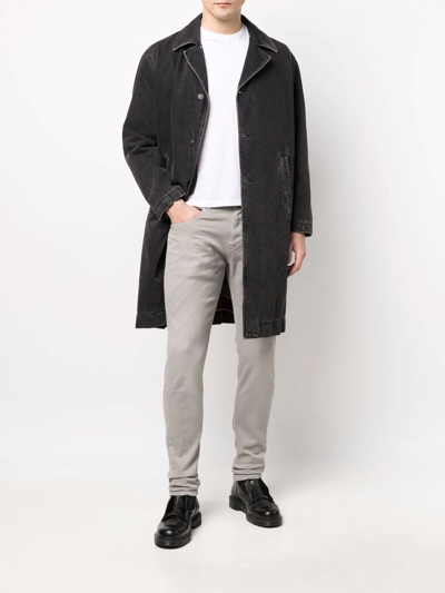 Diesel D-strunkt Slim-cut Jeans In Grey
