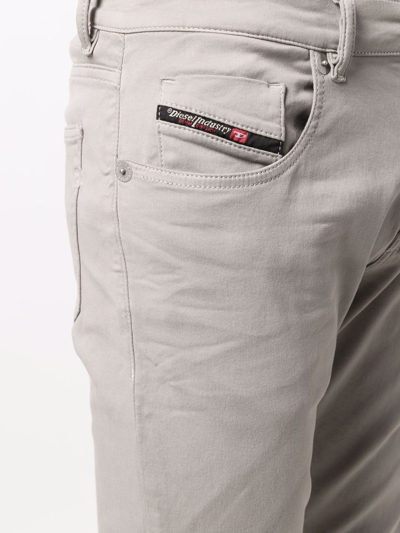 Diesel D-strunkt Slim-cut Jeans In Grey