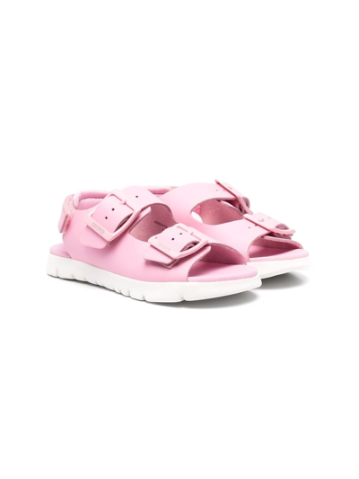 Shop Camper Oruga Buckled Sandals In Pink
