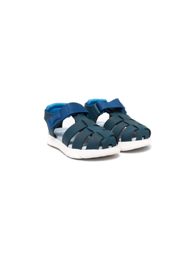 Shop Camper Cut-out Touch-strap Sandals In Blue