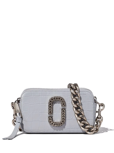 Marc Jacobs Snapshot Embossed Chain Link Shoulder Bag in Black