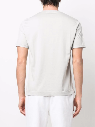 Shop Fedeli Shortsleeved Crewneck T-shirt In Grey