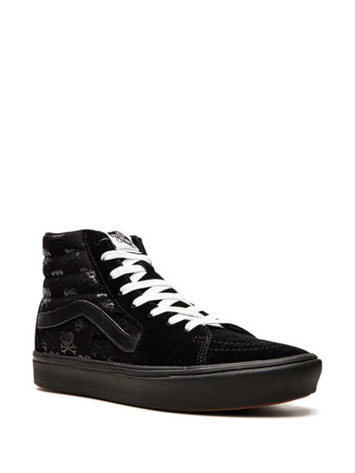 Shop Vans Comfycush Sk8-hi "cold Hearted" Sneakers In Black