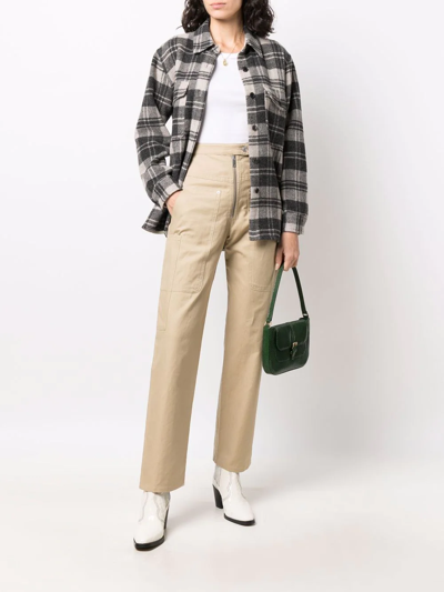 Isabel Marant Étoile Phil Straight-leg Trousers In Neutrals