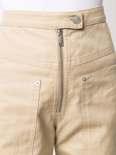 Isabel Marant Étoile Phil Straight-leg Trousers In Neutrals