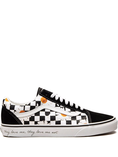 Shop Vans Old Skool "love Me Love Me Not" Sneakers In Black