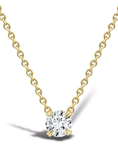 Shop Pragnell 18kt Yellow Gold Windsor 0.32ct Diamond Pendant Necklace