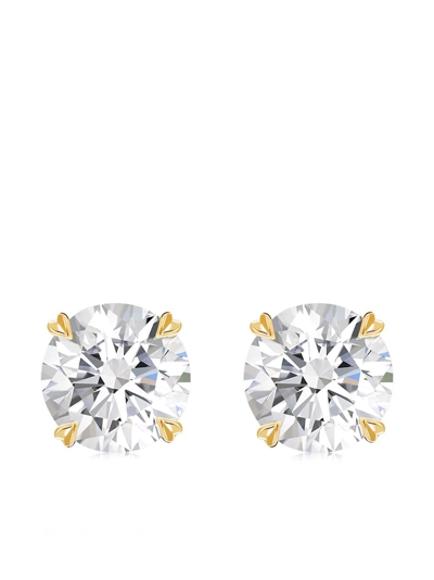 Shop Pragnell 18kt Yellow Gold Windsor 2.00ct Diamond Stud Earrings