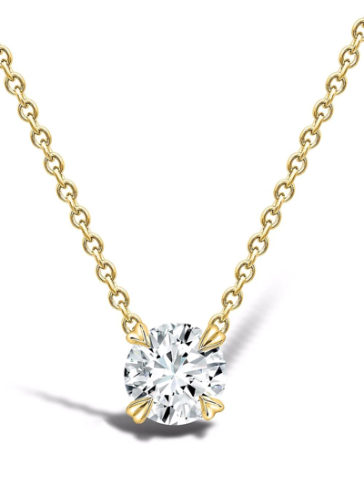Shop Pragnell 18kt Yellow Gold Windsor 0.75ct Diamond Pendant Necklace