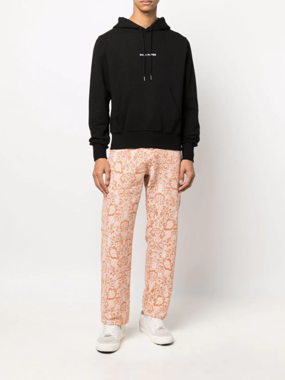 DAILY PAPER EMBROIDERED-LOGO COTTON HOODIE 
