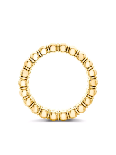 Shop Pragnell 18kt Yellow Gold Bohemia Three-row Ring