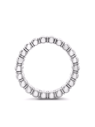 Shop Pragnell 18kt White Gold Bohemia Three-row Ring In Silver