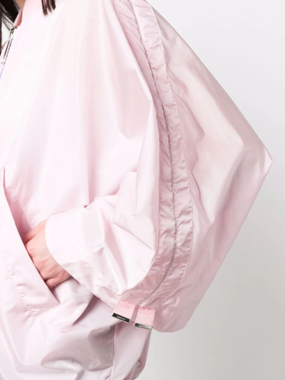 Shop Khrisjoy Wide-sleeve Bomber Jacket In Pink