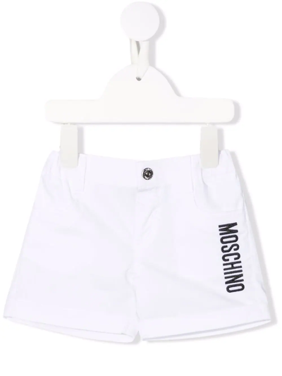 Shop Moschino Teddy Bear-patch Shorts In White