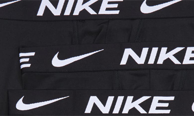 Nike Assorted 3-pack Boxer Briefs In Black/black/black
