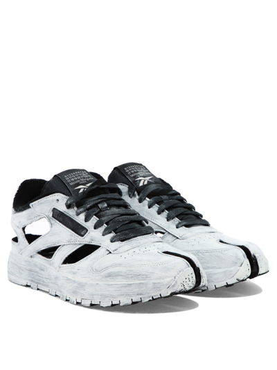 Shop Maison Margiela X Reebok "classic Leather Tabi Décortiqué" Sneakers In White