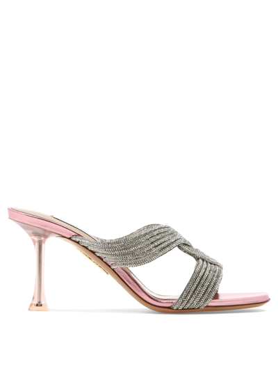 Shop Aquazzura "gatsby" Sandals In Pink
