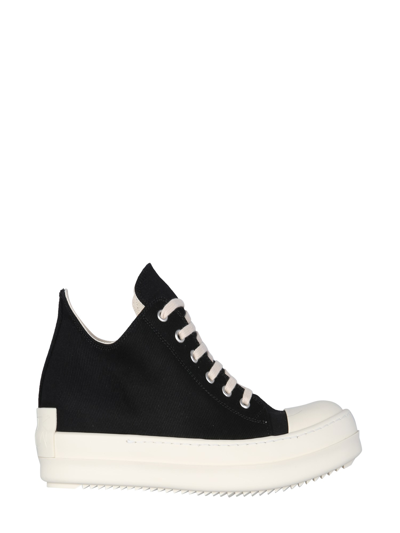 Shop Rick Owens Drkshdw Low Cotton Sneakers In Black