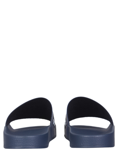 Shop Missoni Rubber Slide Sandals In Blu