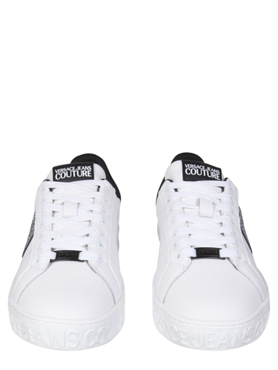 Shop Versace Jeans Couture Court 88 Sneakers In Bianco