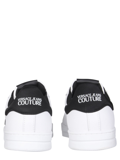 Shop Versace Jeans Couture Court 88 Sneakers In Bianco