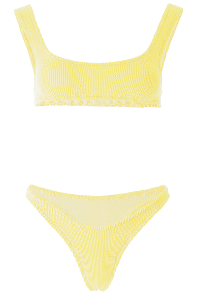 Shop Reina Olga Ginny Bikini Set In Pastel Yellow (yellow)